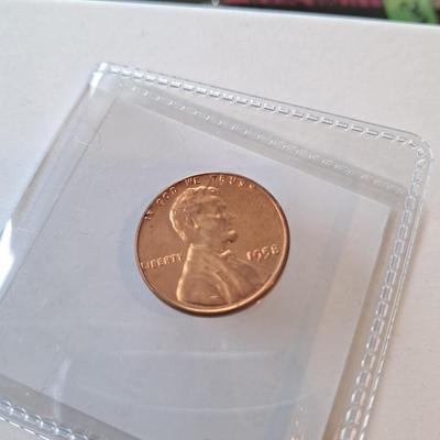 1958 penny "L" die cut error