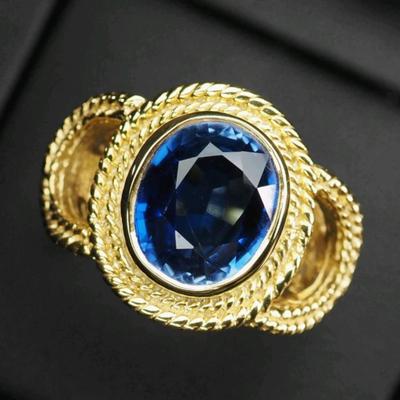 Classically Vivid Blue Sapphire 5.70Ct