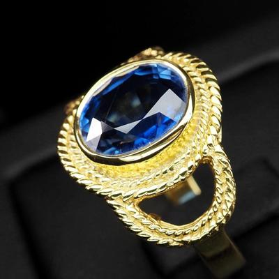 Classically Vivid Blue Sapphire 5.70Ct