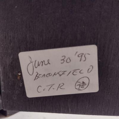 Seth Thomas Wood Case Table/Mantle Clock with Key- Approx 10 3/4" Tall