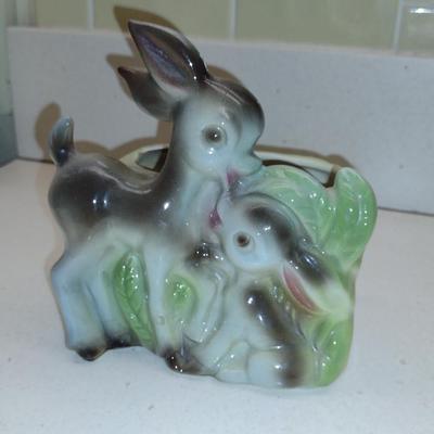Vintage Shawnee Deer Design Planter- Approx 5 1/2" Tall
