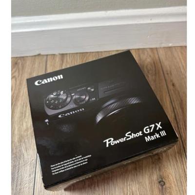 Sale Photo Thumbnail #110: Brand new in box! The viral Canon content creator cam. This camera has been widely sought out all over the country and sells out very quickly. 

Capture unforgettable moments with the Brand New Canon Powershot G7 X Mark III in sleek black. This cutting-ed
