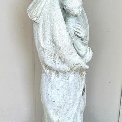 Cement Garden Statue - Mother and Child