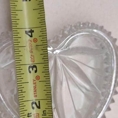 Wedgwood Crystal Heart Shaped Jewelry Dish with Lid