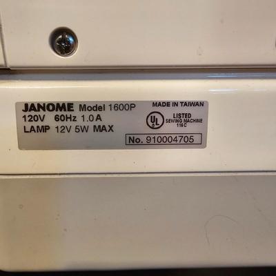 Janome 1600P QC Sewing Machine + Extras. (BGB-JS)J