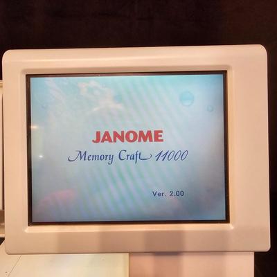 Janome Memory Craft 11000 Sewing & Enbroidery Machine w/Accessories (BGB-JS)