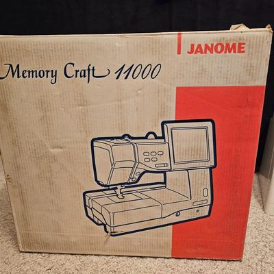 Janome Memory Craft 11000 Sewing & Enbroidery Machine w/Accessories (BGB-JS)