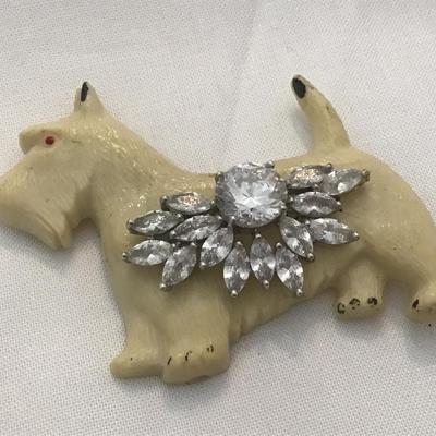 Vintage Scottie Dog Brooch