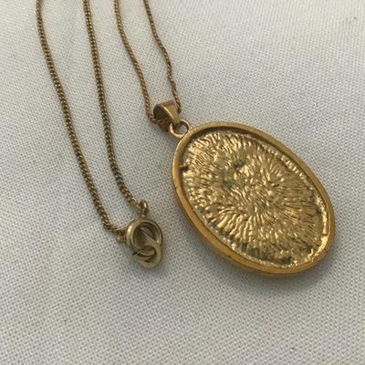 Floral Rhinestone Pendant with Chain