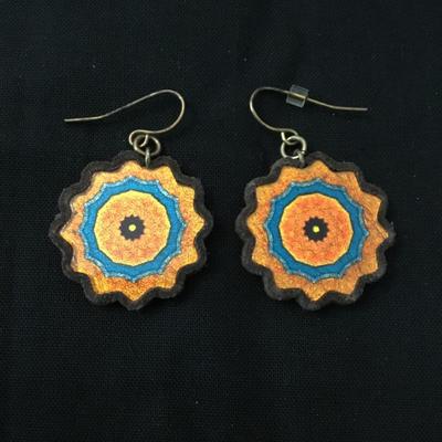 Unique sun, earrings