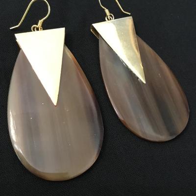 Cute, acrylic, statement earrings