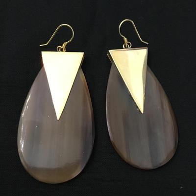 Cute, acrylic, statement earrings
