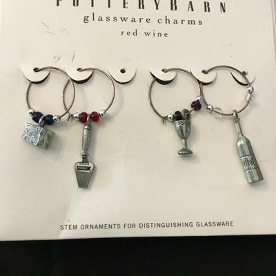 Pottery barn, glassware charms