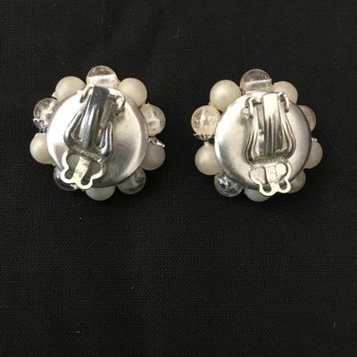 Vintage clip on earrings