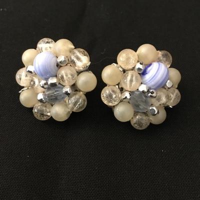 Vintage clip on earrings
