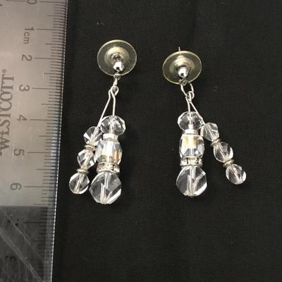 Crystal dangle earrings