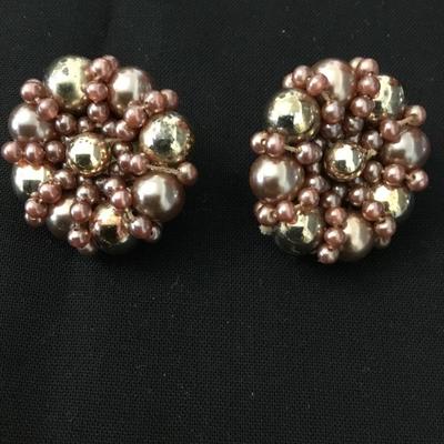 Vintage clip on earrings