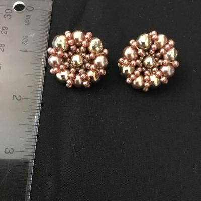 Vintage clip on earrings