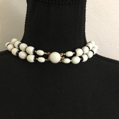Vintage Hong Kong, double strand necklace