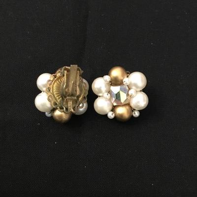 Vintage clip on earrings