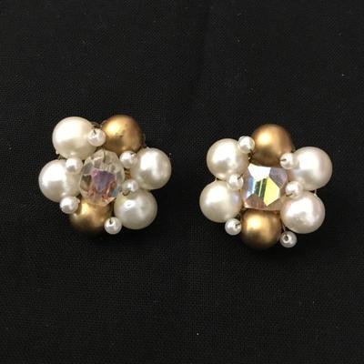 Vintage clip on earrings