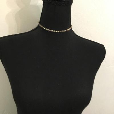 Vintage, beautiful, rhinestone choker necklace