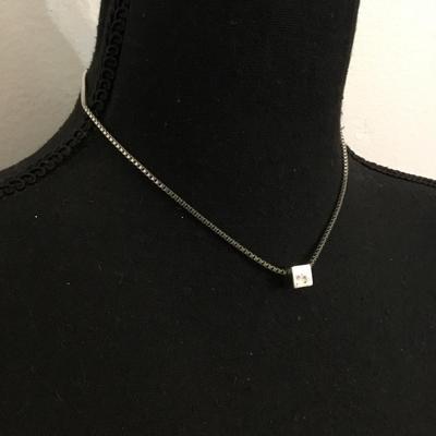 Silver tone crown, Trifari vintage necklace