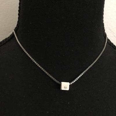 Silver tone crown, Trifari vintage necklace