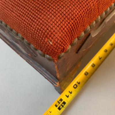 Antique Small Needlepoint Foot Stool