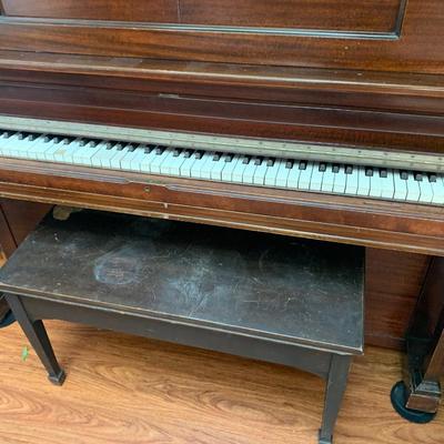 Stroud Pianola Upright Piano & Bench