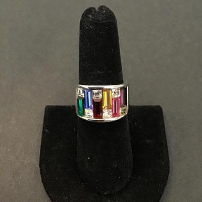 Makers mark JG Crystal Rhinestone Statement ring