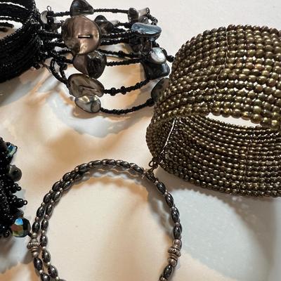 Big Lot Bracelets - Seed Beads, Fresh Water Pearl, Turquoise