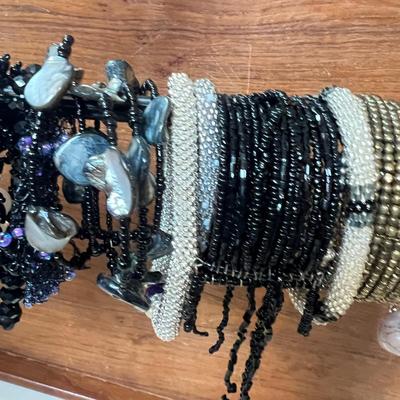 Big Lot Bracelets - Seed Beads, Fresh Water Pearl, Turquoise