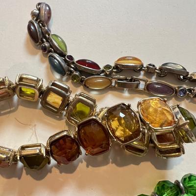 Big Lot Bracelets - Beads, Cloisonne, Glass, Crystal