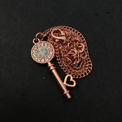 Beautiful Rose gold key necklace
