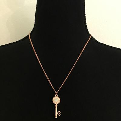 Beautiful Rose gold key necklace