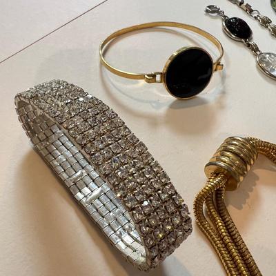 Bracelet Lot - Scarab, Cloisonne, Fresh Water Pearls