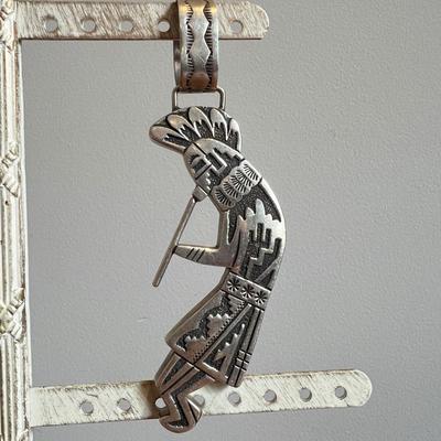 Sterling Silver 4.5" Tommy Singer Pendant - 33 Grams