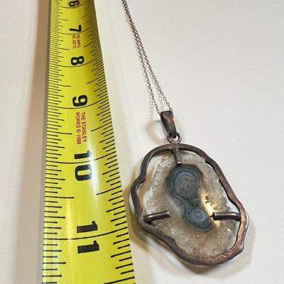 3 Large Sterling Silver Pendant Necklaces - 67 Grams