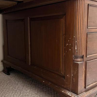 Large Wooden English Desk (BO-EL)
