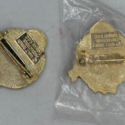 Vintage 1985 30th Anniversary Disneyland Fantasyland Cloisonné Pins Sorcerer Mickey