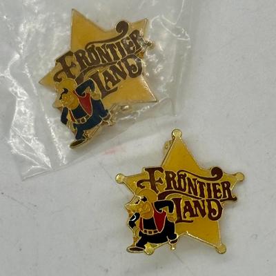 Vintage 1985 30th Anniversary Disneyland Frontierland Cloisonné Pins