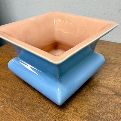 Three Piece Catalina Pottery Centerpiece for flower arranging fits together like a puzzle