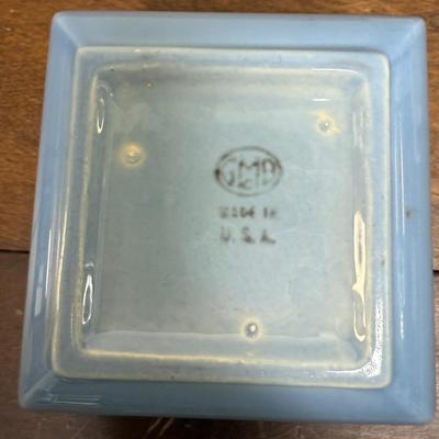 Three Piece Catalina Pottery Centerpiece for flower arranging fits together like a puzzle