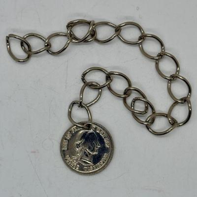 George Washington Coin Medallion on chain