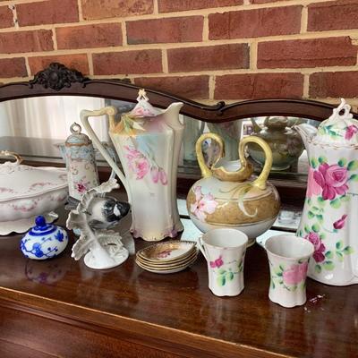 Turn of the Century Porcelain Service Pieces Lot