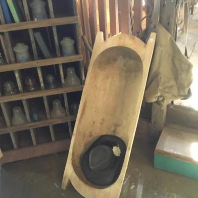 Sale Photo Thumbnail #47: Vintage Dough Bowl