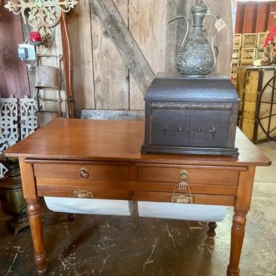 Sale Photo Thumbnail #49: Vintage Possum Belly Cabinet