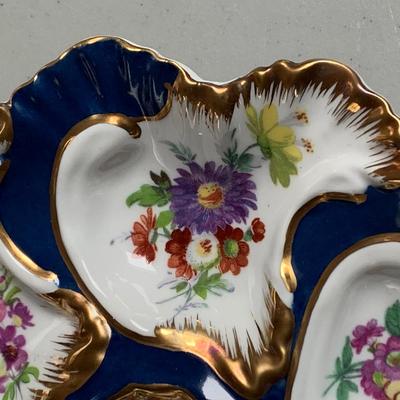 9” Limoges Decorative Seafood Dish
