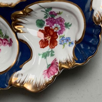 9” Limoges Decorative Seafood Dish